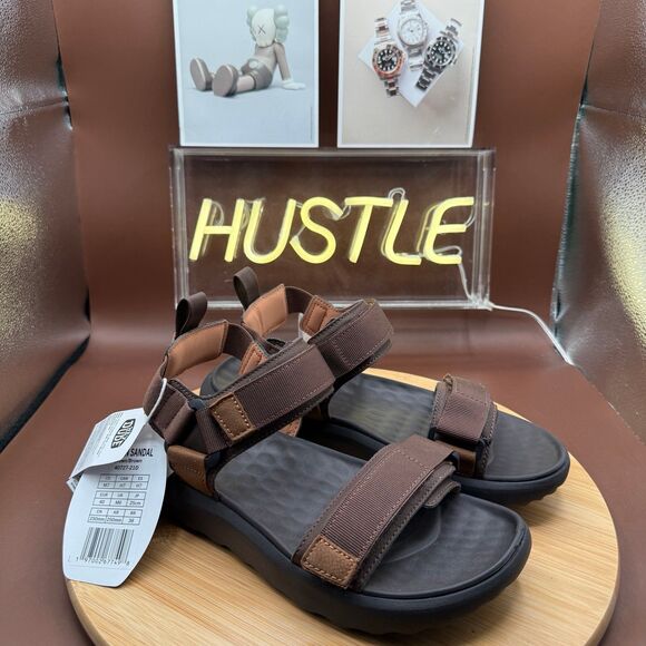 Hey Dude Carson Sport mode Sandal Brown/Brown Men’s Sz 7 main image 4